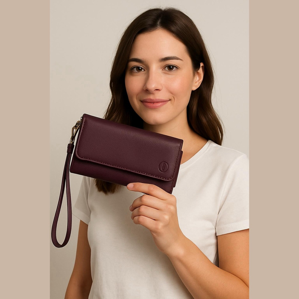 Body Glove Burgundy Wristlet Clutch